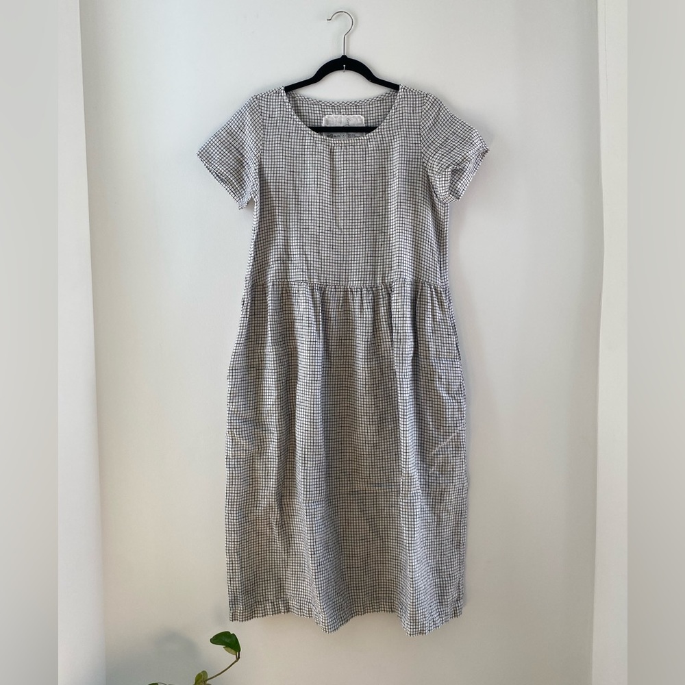 NPL Maxi Smock Linen Dress